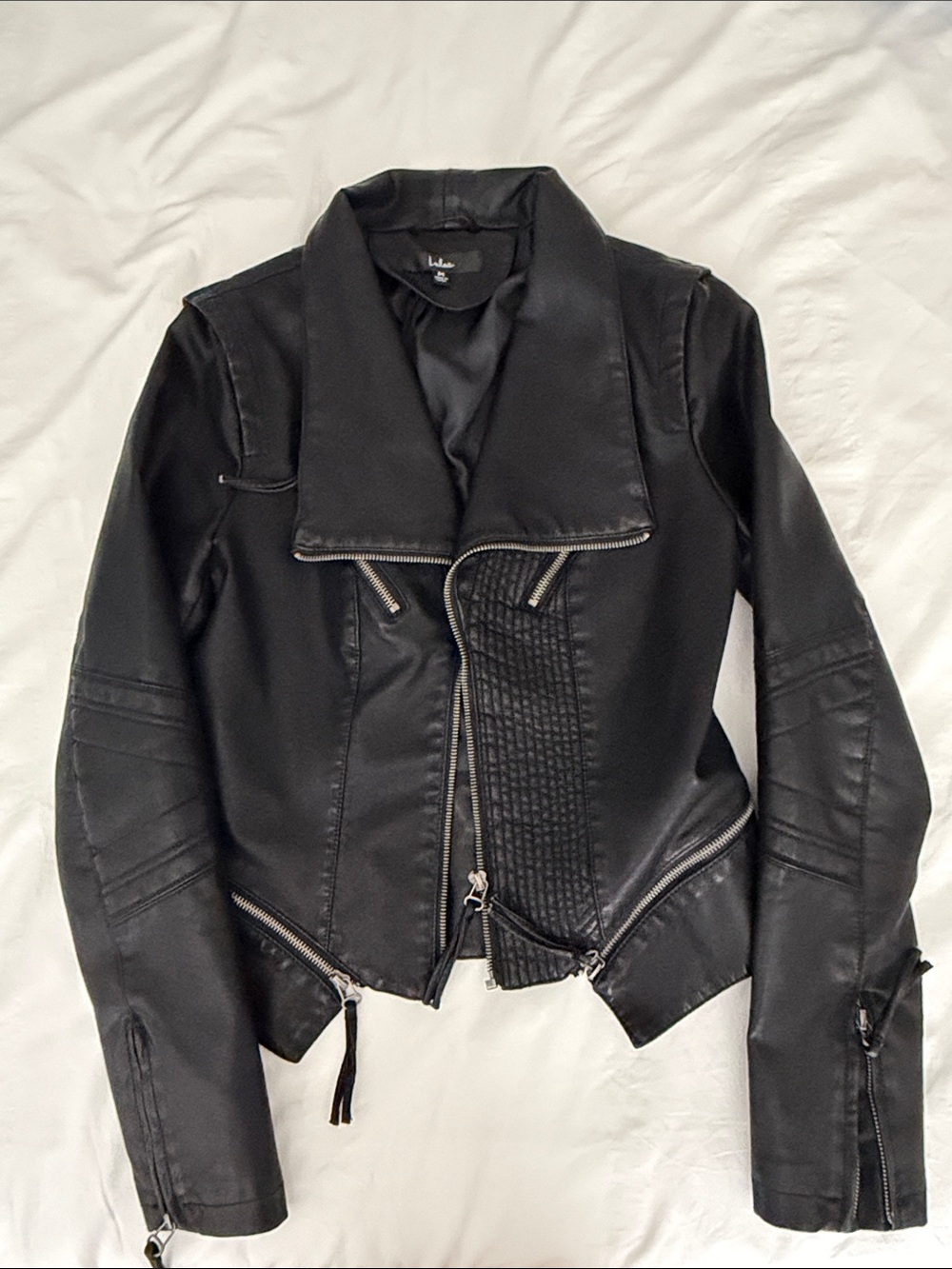 Lulus Black Leather Jacket